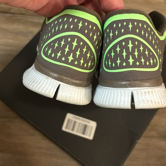 Nike free run 3 sneakers grey/lime green size 7.5 - Picture 5 of 5